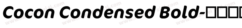 Cocon Condensed Bold字体转换